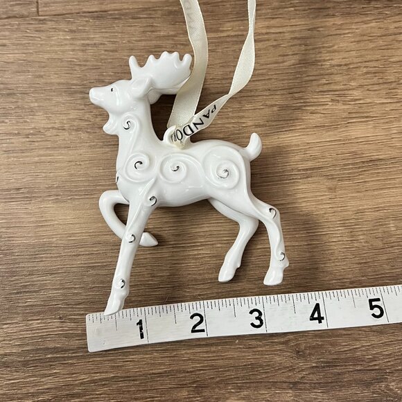 Pandora 2017 Limited Edition Porcelain Reindeer Ornament - Picture 8 of 14